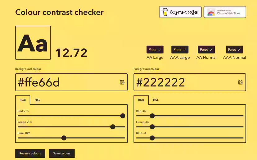 Picture of Colour Contrast Checker