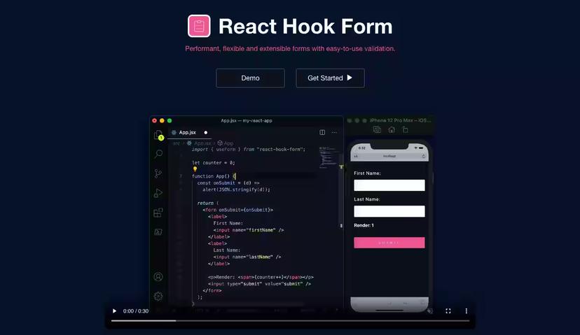 Picture of React Hook Form