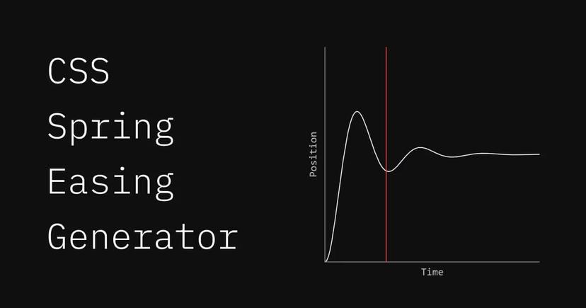 Picture of CSS Spring Easing Generator